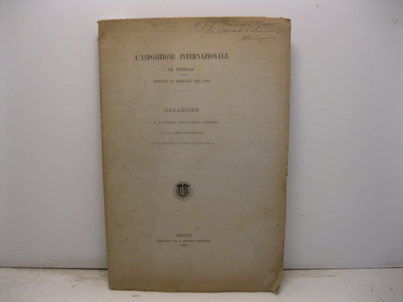 L'esposizione internazionale di pesca tenuta in Berlino nel 1880. Relazione a S. E. il Ministro della Pubblica Istruzione